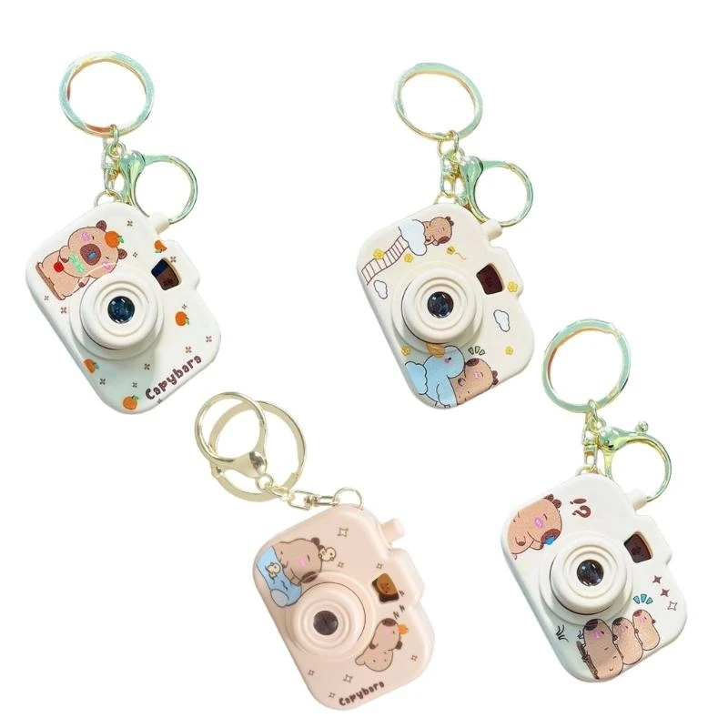 G92D Creative Capybaras Projection Camera Keychain With Built In Mini Projector For Adults And Anime Enthusiasts
