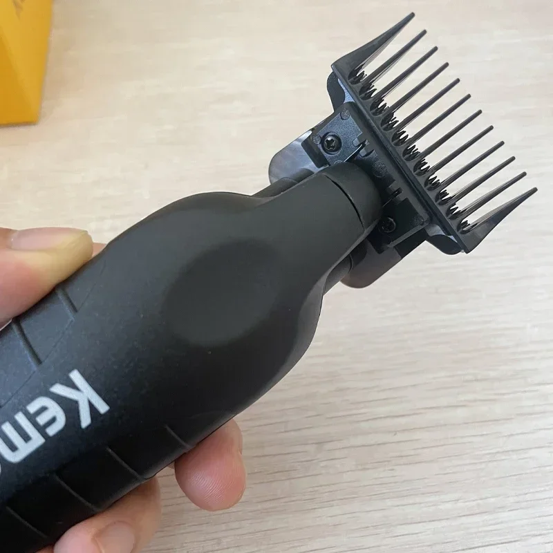Kemei الشعر المتقلب الحد مشط العالمي الأسود الحرس تصفيف الشعر قطع الشعر دليل ل KM-2293 KM-2299 1 2 3 4 5 مللي متر مشط