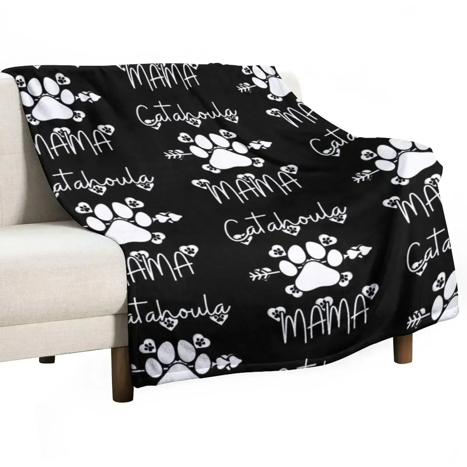 

Catahoula Mama Catahoula Leopard Lover Gifts Dog Mom Mother Throw Blanket Sofa Quilt Soft Plaid Plush Polar Blankets