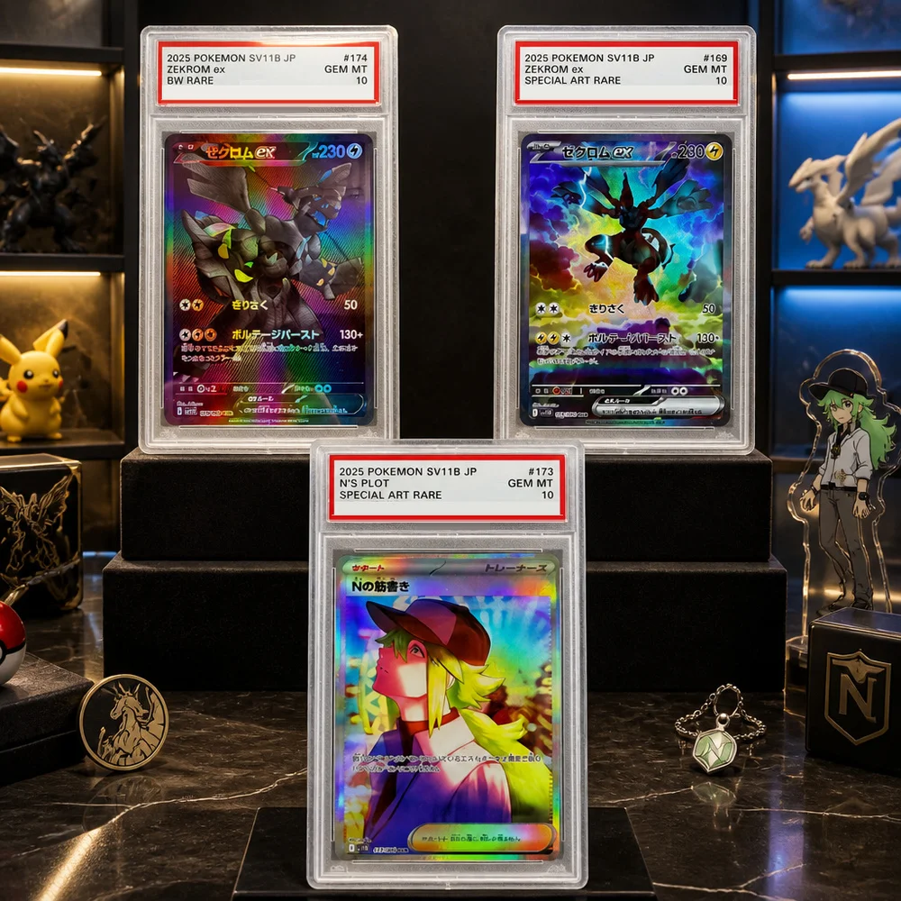 PTCG 3 Styles DIY Rating Card Collection Card Copy 10Points Rating Card Game Gift
