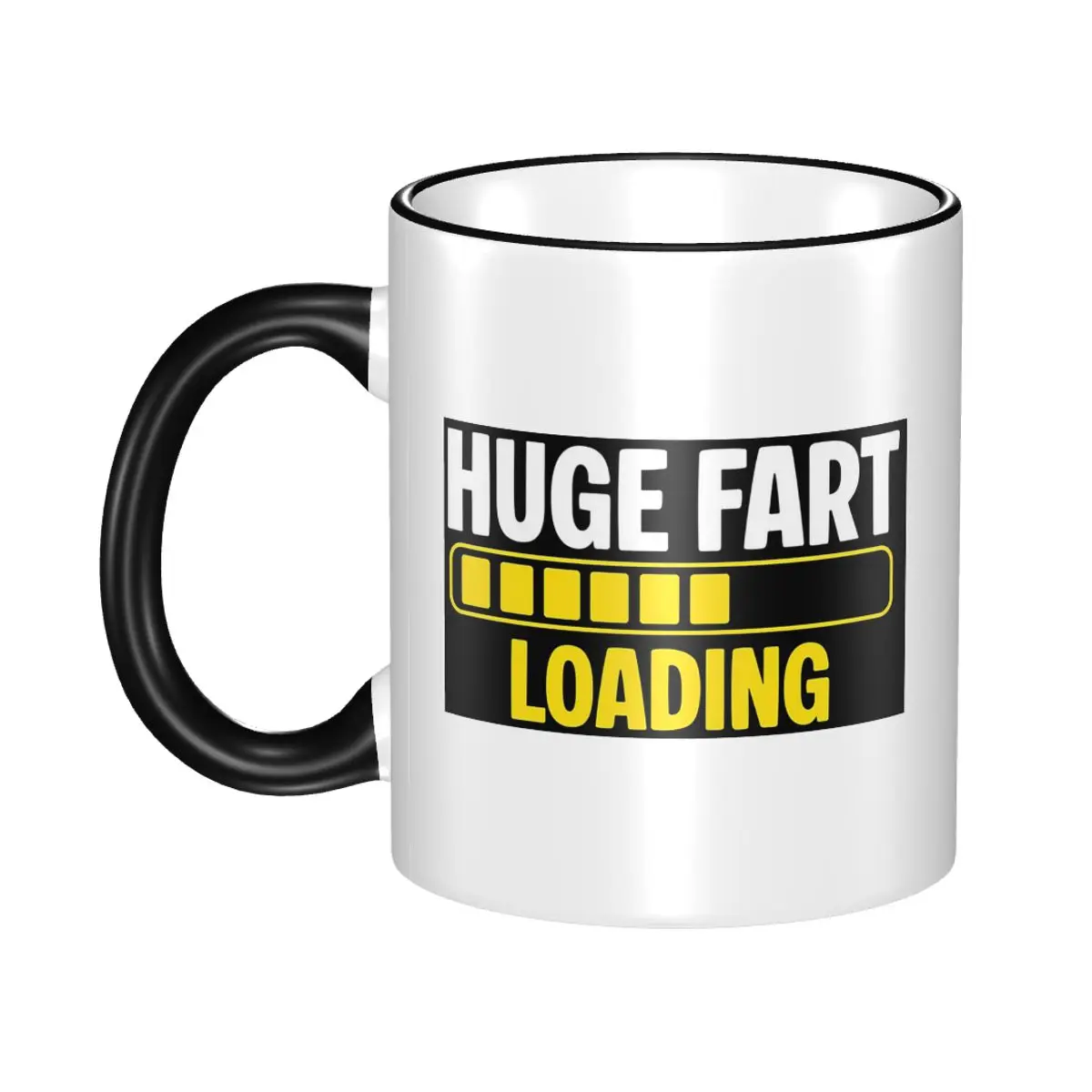 Huge Fart Loading Mug Funny Ceramic Coffee Cups Tea Mugs Milk Cup Drinkware Gift for Woman Man