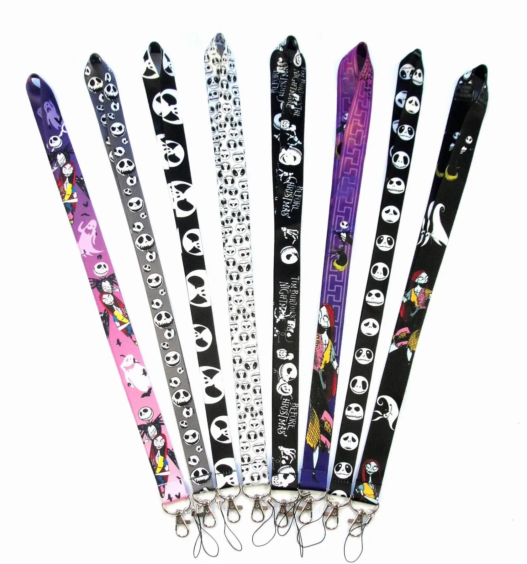 10PCS Neck Strap Keychain Lanyard For Keys ID Card Bagde Holder Necklace Keycord Hang Rope Webbing Ribbon DIY Lanyards