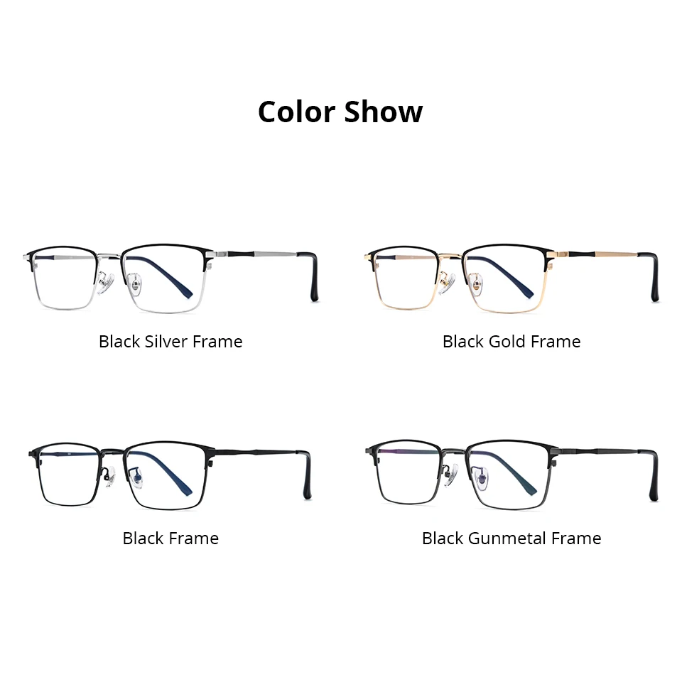 NIANZHEN إطار نظارات معدني للرجال مربع 2025 تصميم العلامة التجارية الجديدة نظارات النساء خفيفة الوزن نظارات ريترو 39208 #6