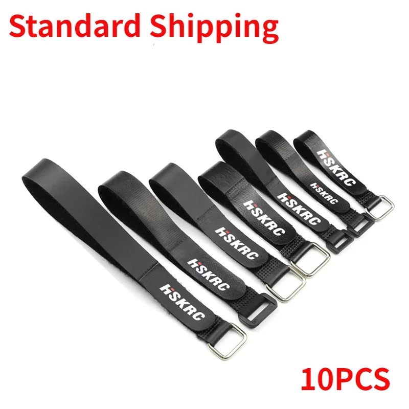 10PCS HSKRC Nylon Non-Slip Coating 150mm 200mm 250mm LIPO Battery Strap for RC Helicopter FPV Freestyle Drones DIY Parts