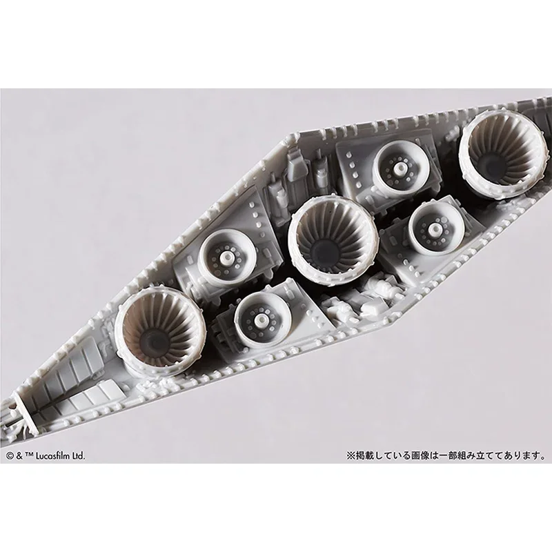 Bandai Star Wars Blocks Anime Figure 001 Star Destroyer Genuine Assembled Vehicle Model Action Toy Figure Toys for Children