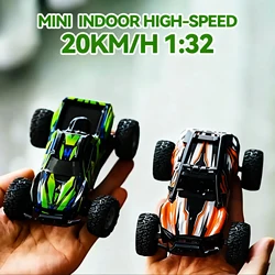 1:32 Mini RC Auto Auto telecomandate 20 km/h Off-road Corsa ad alta velocità Accelerazione alla deriva interna Giocattolo elettrico per bambini Crawler