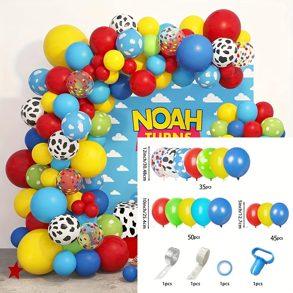 144pcs June Black Independence Day Themed Balloon Arch Set with Red, Black, Green, and Yellow Balloons for Commemoration Day