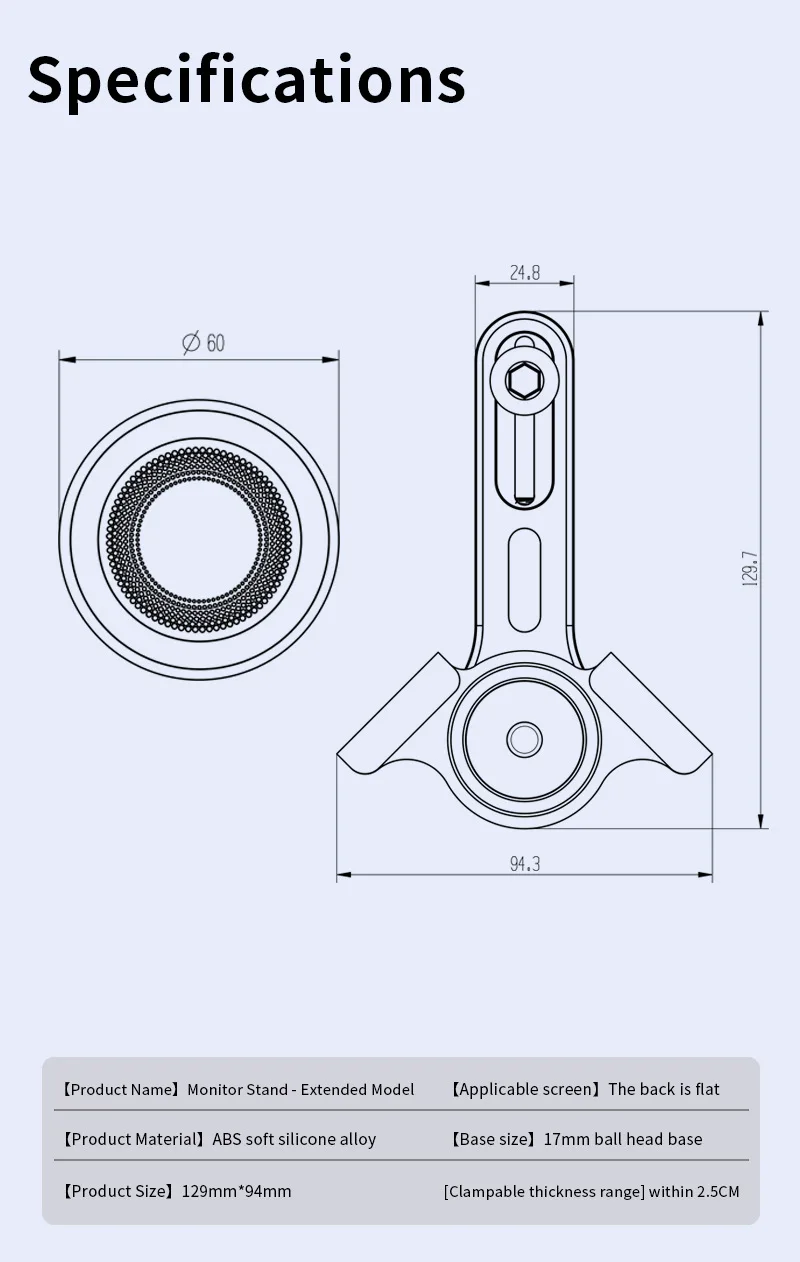 Multifunktionale Legierungs-Autotelefonhalterung Universelle Armaturenbrett-Navigationshalterung für Neue Energiefahrzeuge Schadensfreie Installation – Detail 9