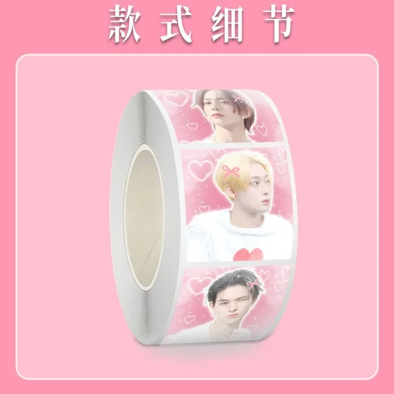 50pcs/Roll ENHYPENS Kpop Peripheral Sticker JUNGWON JAY JAKE SUNGHOON SUNOO NI-KI DIY Scrapbooking Gift view 3