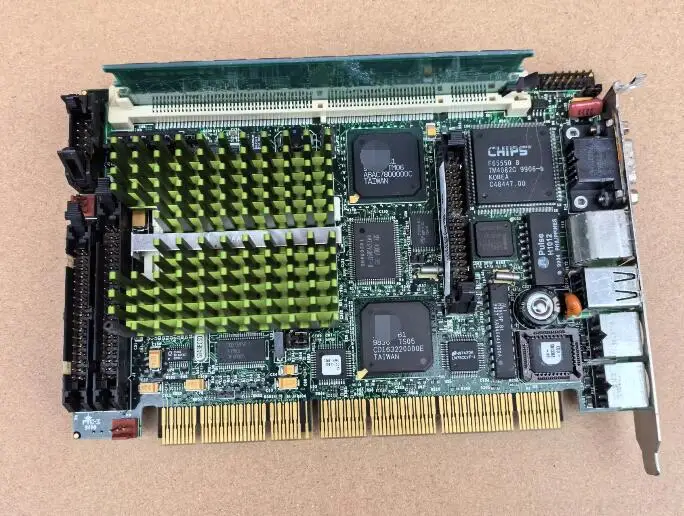 140420-010 100% OK Original IPC Board PCISA Slot Industrial motherboard Half-Size CPU Card PICMG1.0  with CPU RAM