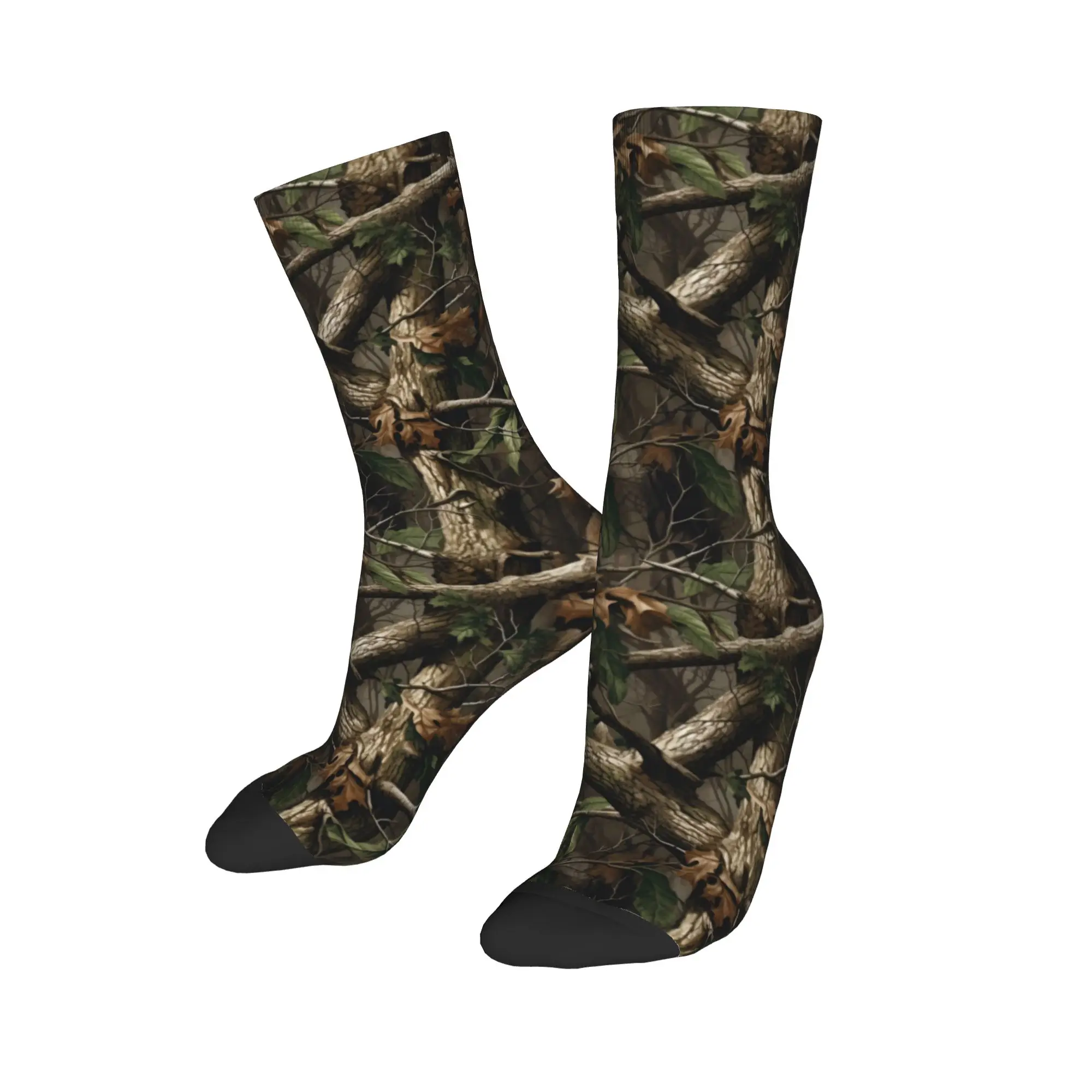 Custom Tree in Autumn Scene Mens Crew Socks Unisex Cool 3D Printing Forest  Dress Socks