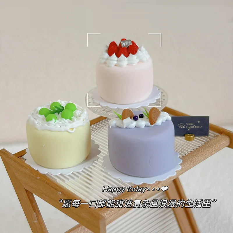 Jouets miniatures de gâteaux aux fruits 1:12, modèle de maison de poupée, accessoires de Simulation, scène d'halloween, série de gâteaux, accessoires de photographie, décoration