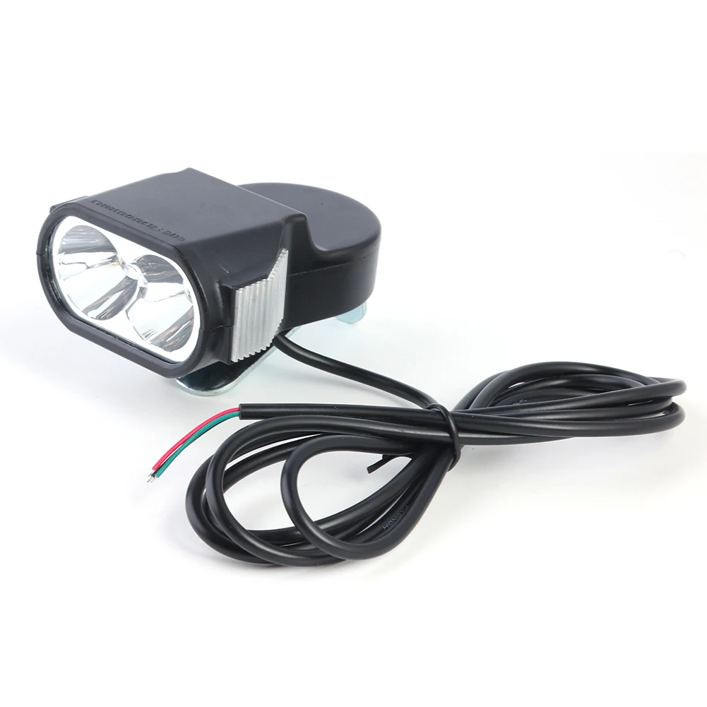 36v 48v 60v Horn Light Electric Scooter E-bike Headlight Led External Cycling Elements Bike Light