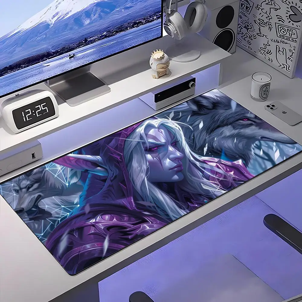 

Коврик для мыши World Of Warcraft, большой противоскользящий резиновый игровой коврик для мыши, прочный настольный коврик с толстым краем шва, подходит для офиса и гами