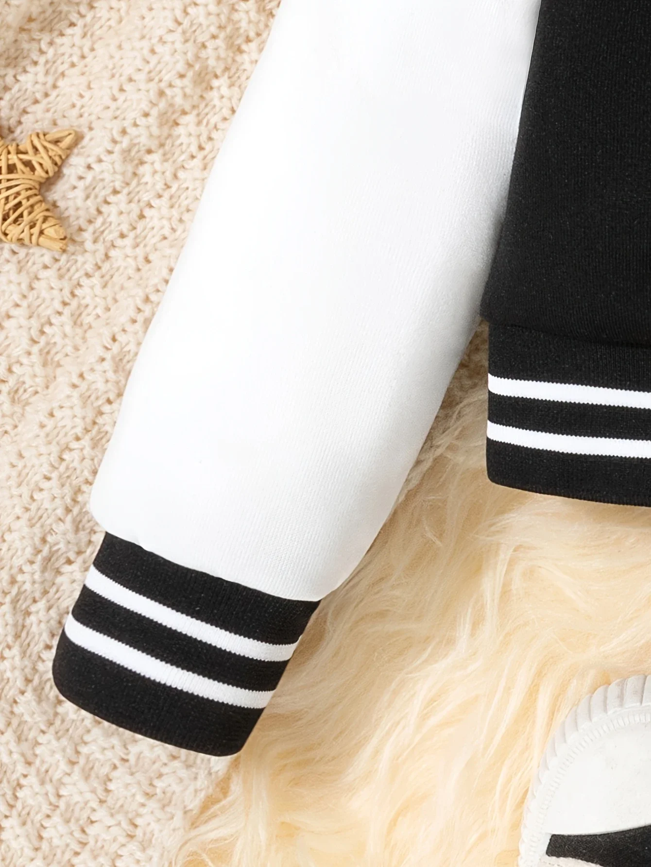 1PCS Autumn Winter Tween Girls Clothes  Boots On Da Ground Double Sided Print Short Cropped School Style Girl Baseball Jacket