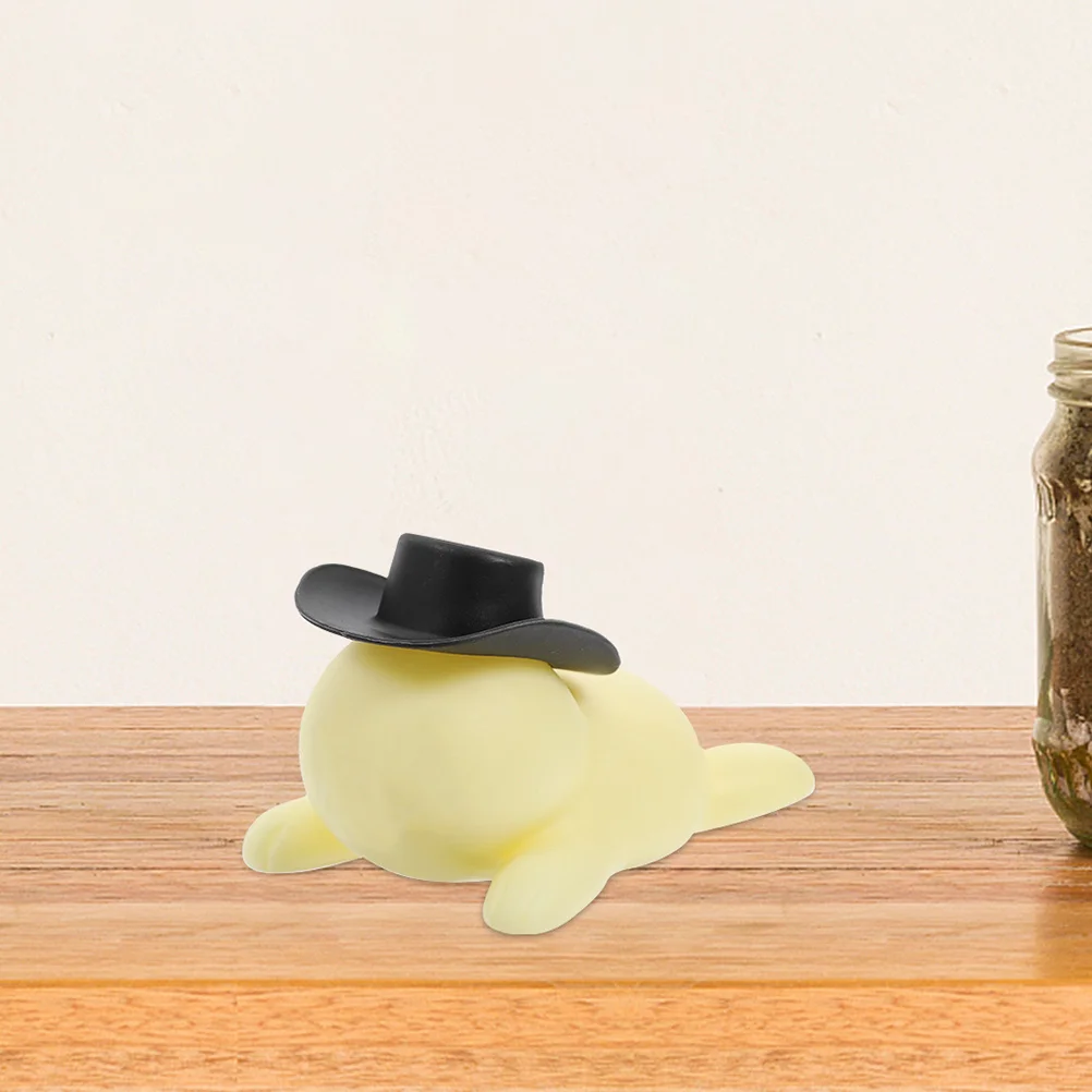 30 Stück Mini-Cowboyhüte, winziger westlicher Stil, DIY-Bastelzubehör, Partydekorationen, kleine Kunststoffhüte, Partydekorationen