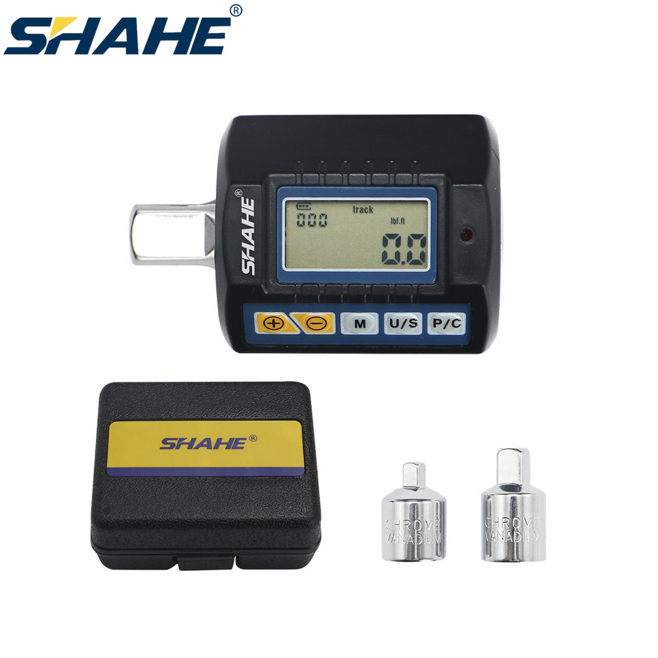  SHAHE Digital Torque Adapter 1/2"Drive Include Adapters for 3/8" and 1/4" Electronic Torque Wrench Bike Set Car Repair Bicycle 