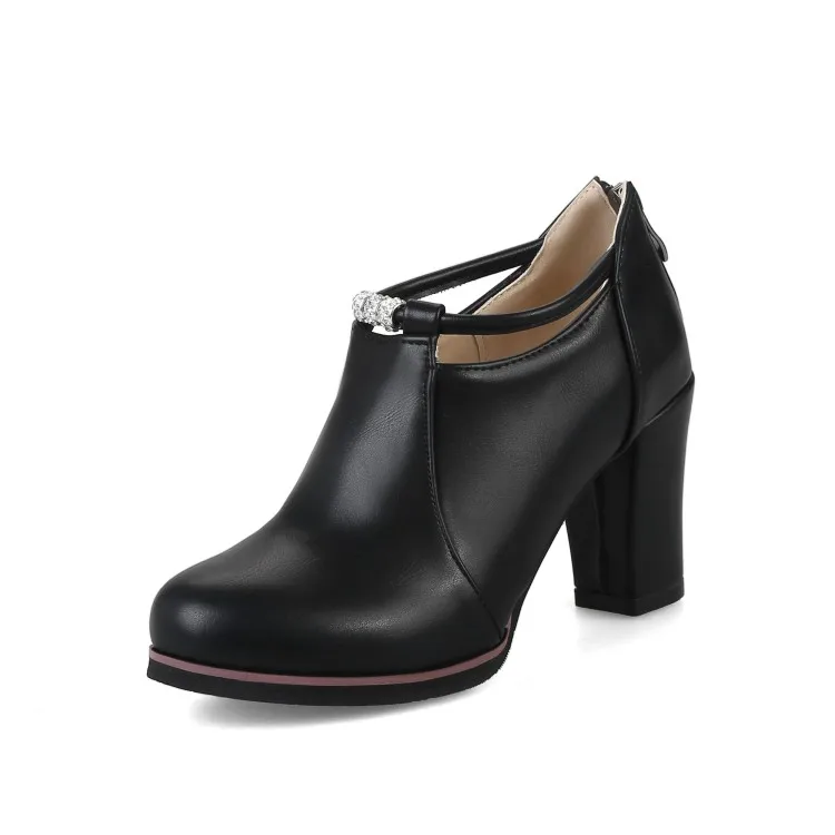 Big Size 11 12 13 14 15 16 ladies high heels women shoes woman pumps Rough heel Shallow mouth Package the heel