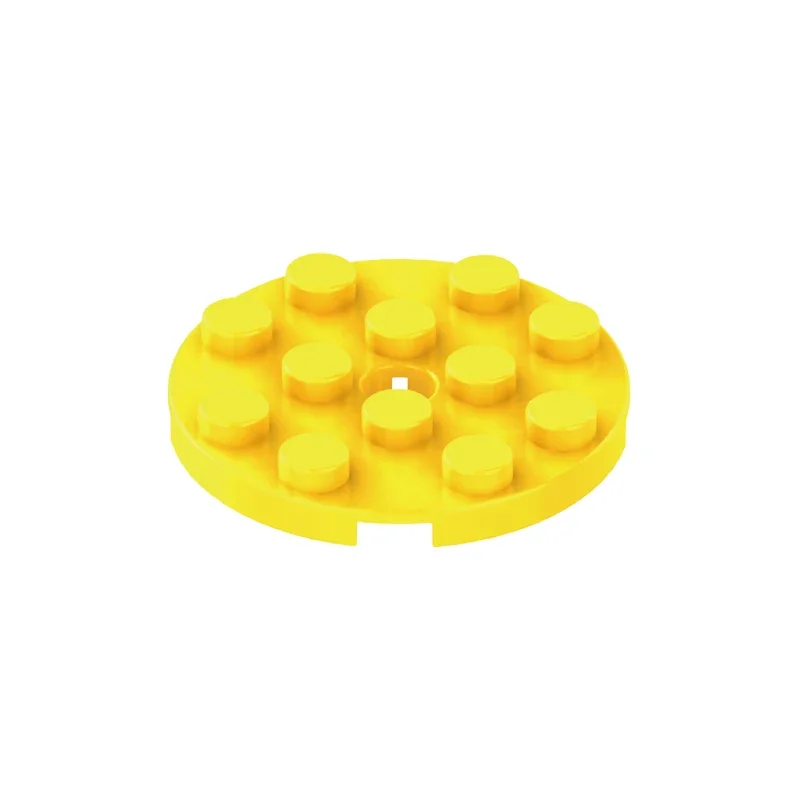 

A57 4x4 Round Plate With Hole In The Middle 100g MOC Parts Mini Building Blocks Bricks Kid's Toys Compatible 60474