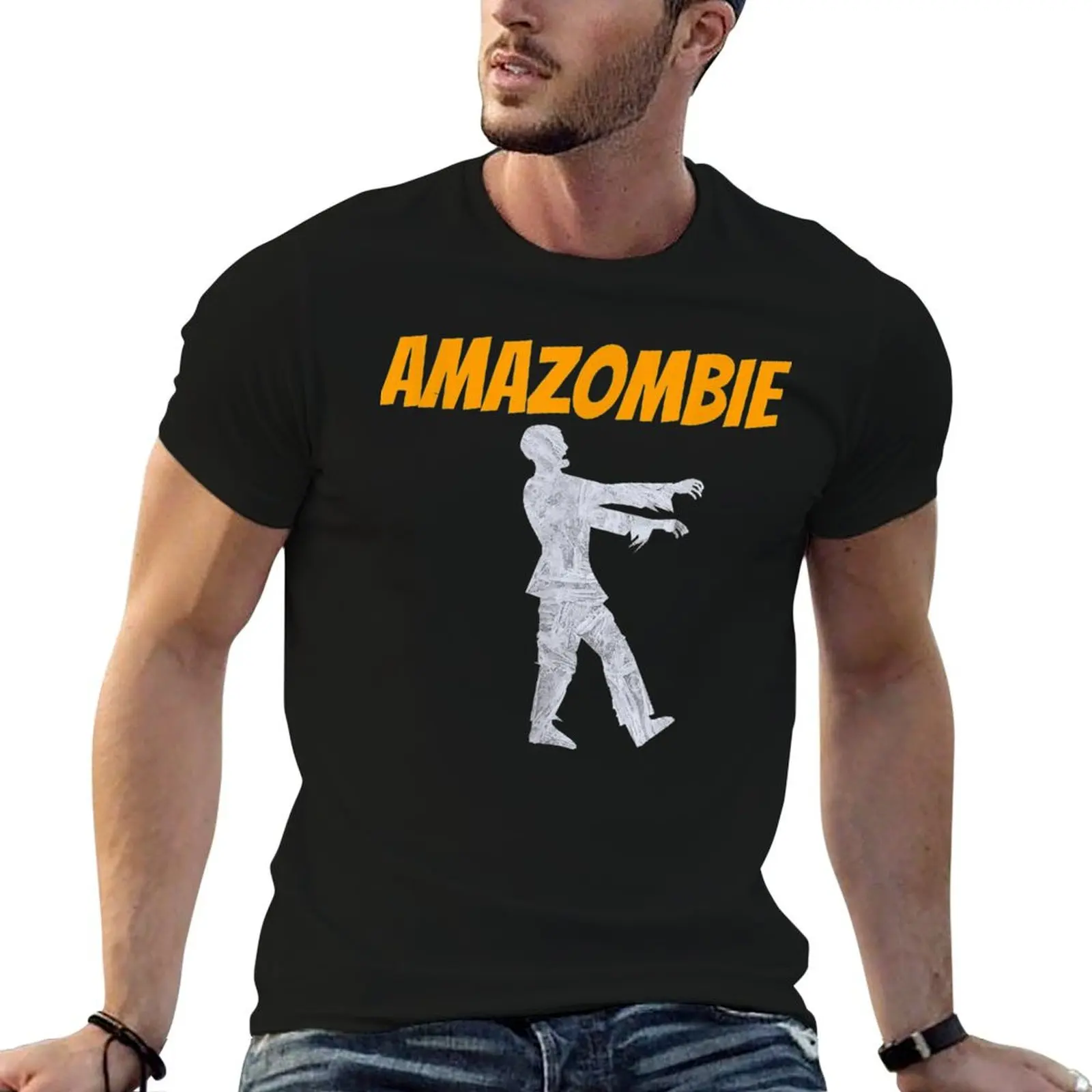 

Amazombie Coworker Gift Associate Warehouse Zombie . T-Shirt t shirts cotton 100% t shirt custom print T-Shirt