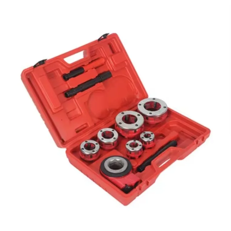 Portable Manual Ratchet Pipe Threading Machine Kit 6 Size Dies 0.5\" to 2\" Industrial Grade Customized OEM Support