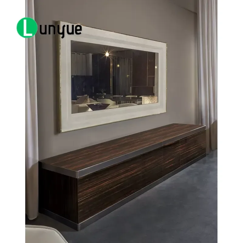 Nordic White Wooden Sideboard Luxury Buffet Cabinet with Drawers Modern Storage Credenza for Living Room Bedroom Home Decor
