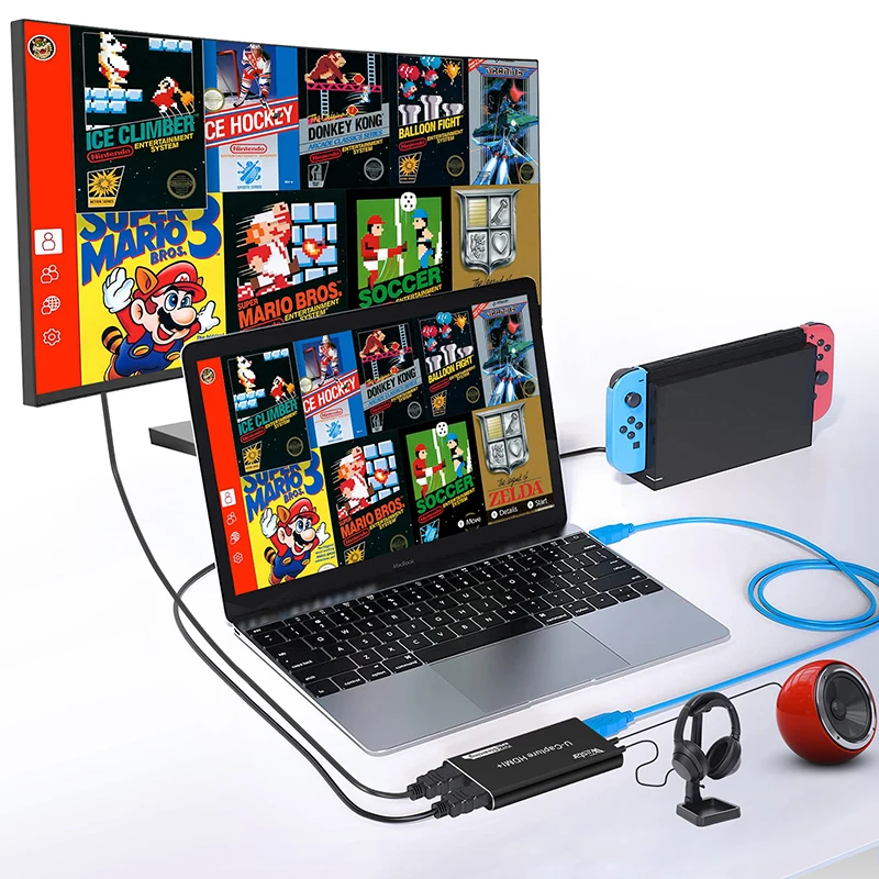 WIISTAR-HDMIビデオキャプチャカード、ドングルゲームストリーミング、ライブストリームブロードキャスト、USB 3.0、60hz