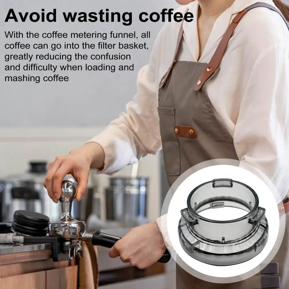 Kaffee manipulation pulver werkzeug hochwertiger abs dosier trichter kaffee dosier trichter magnet rings atz für brevi lle espresso maschinen