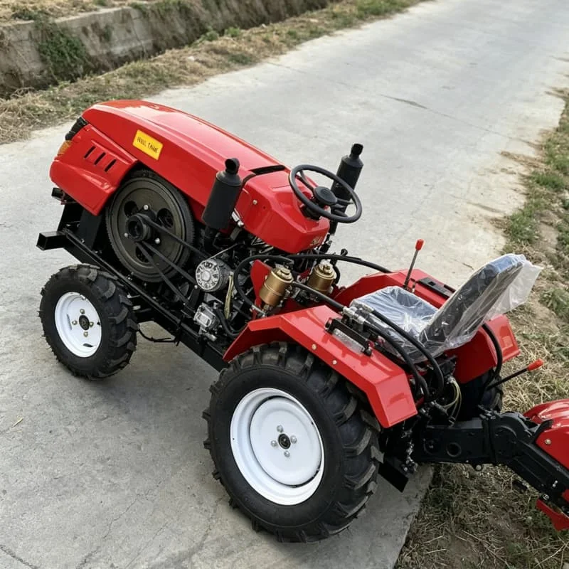 

Customized Four‑Wheel Rotary Tiller, 4‑Wheel Drive High‑Power Tractor, Upgraded Cultivator, Wheel‑Type Ploughing Machine