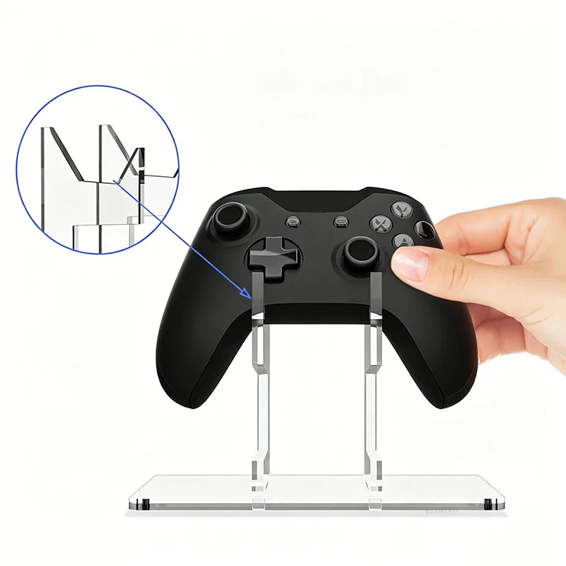 Universal Gamepad Holder for PS3/PS4/PS5/Xbox Vertical Game Controller Display Rack Acrylic Stand for Playstation 3 4 5 Joypad view 2