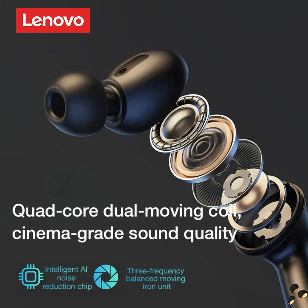 Lenovo-auriculares inalámbricos LP3 Pro, audífonos originales a prueba de agua, TWS, Bluetooth V5.0, HIFI, música, baja latencia, para juegos