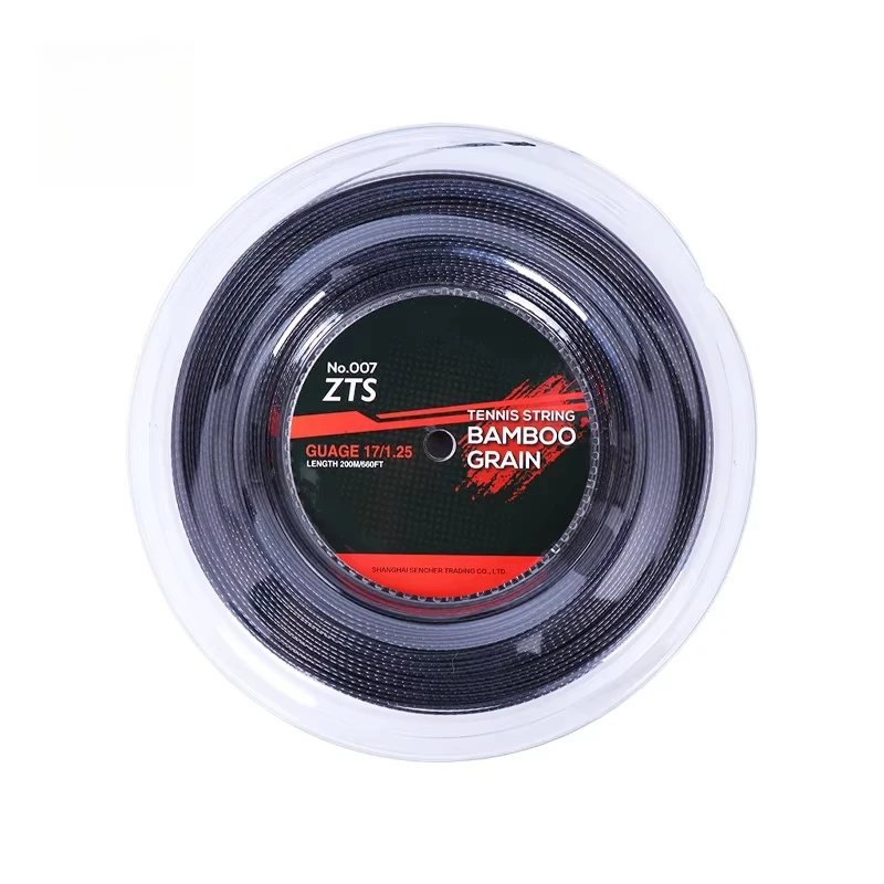 Durable 200M Long String Black or Orange Tennis Racket String, Polyester Material Tennis String,Tennis Racket Spare String