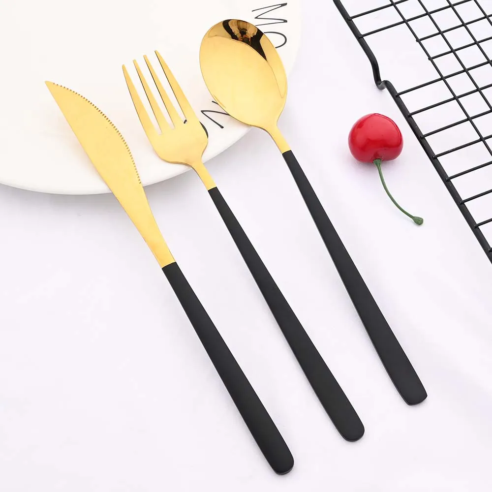 20Pcs Pink Silver Dinnerware Set Knife Dessert Fork Spoon Flatware Cutlery Set 304 Stainless Steel Silverware Tableware Kitchen