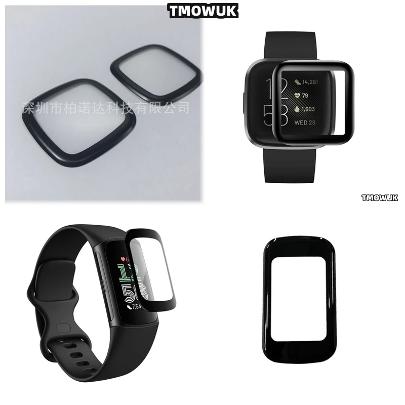 

For Fitbit Sense 2 Versa3 2 4 Inspire 3 Charge 6 5 Maximum Security Screen Cover Film Ultra Slim Bubble-Free Installation
