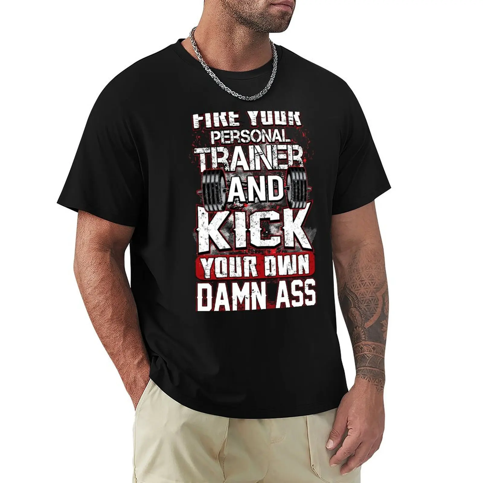 

Fire Your Personal Trainer T-Shirt Trendy Casual Short Sleeve Shirt