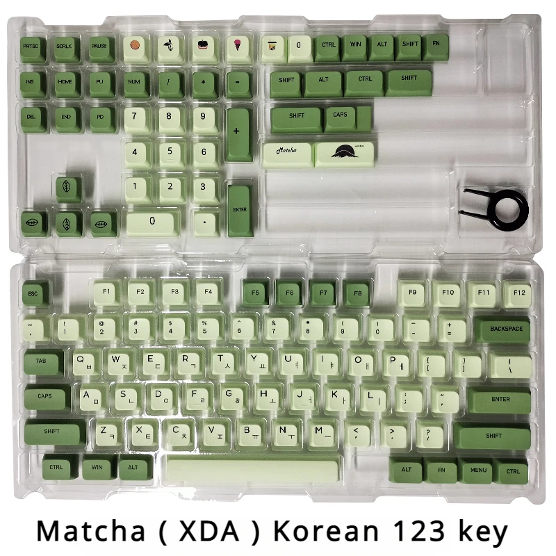 ECHOME Korean Keycaps Set Custom PBT Keyboard Cap XDA Profile KeyCap for Mechanical Keyboard Multiple Themes Available