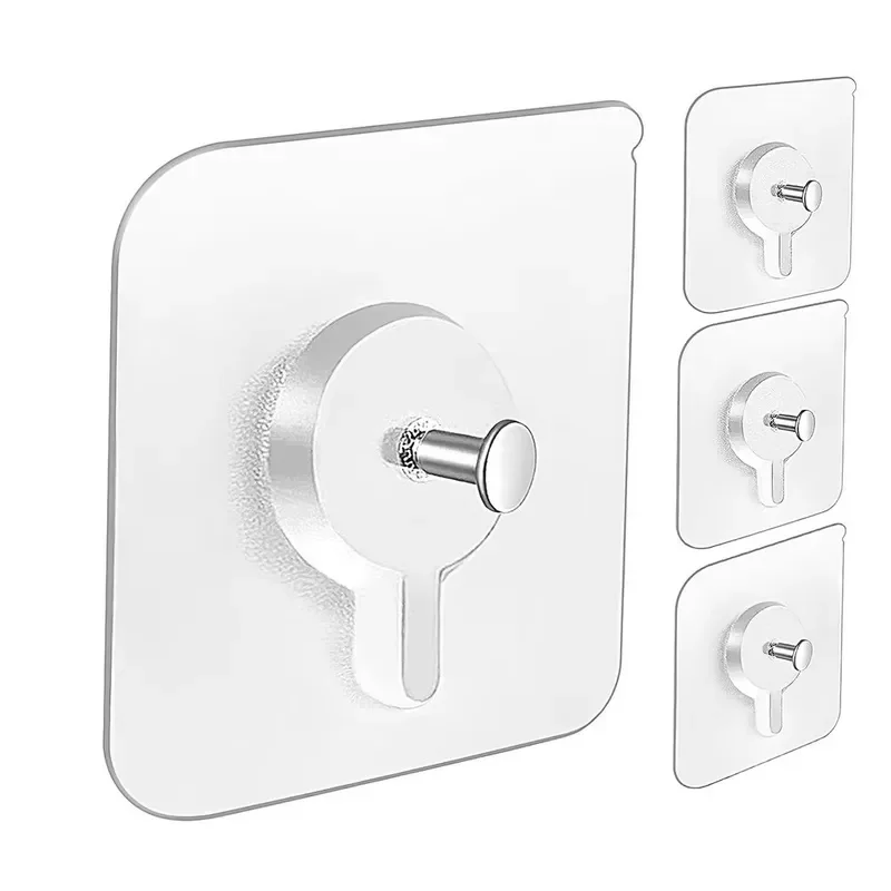 10-100Pcs Strong Adhesive Hooks No Drilling Waterproof Hooks For Picture Frames Posters Kitchen Bathroom Accessories Screw Hook