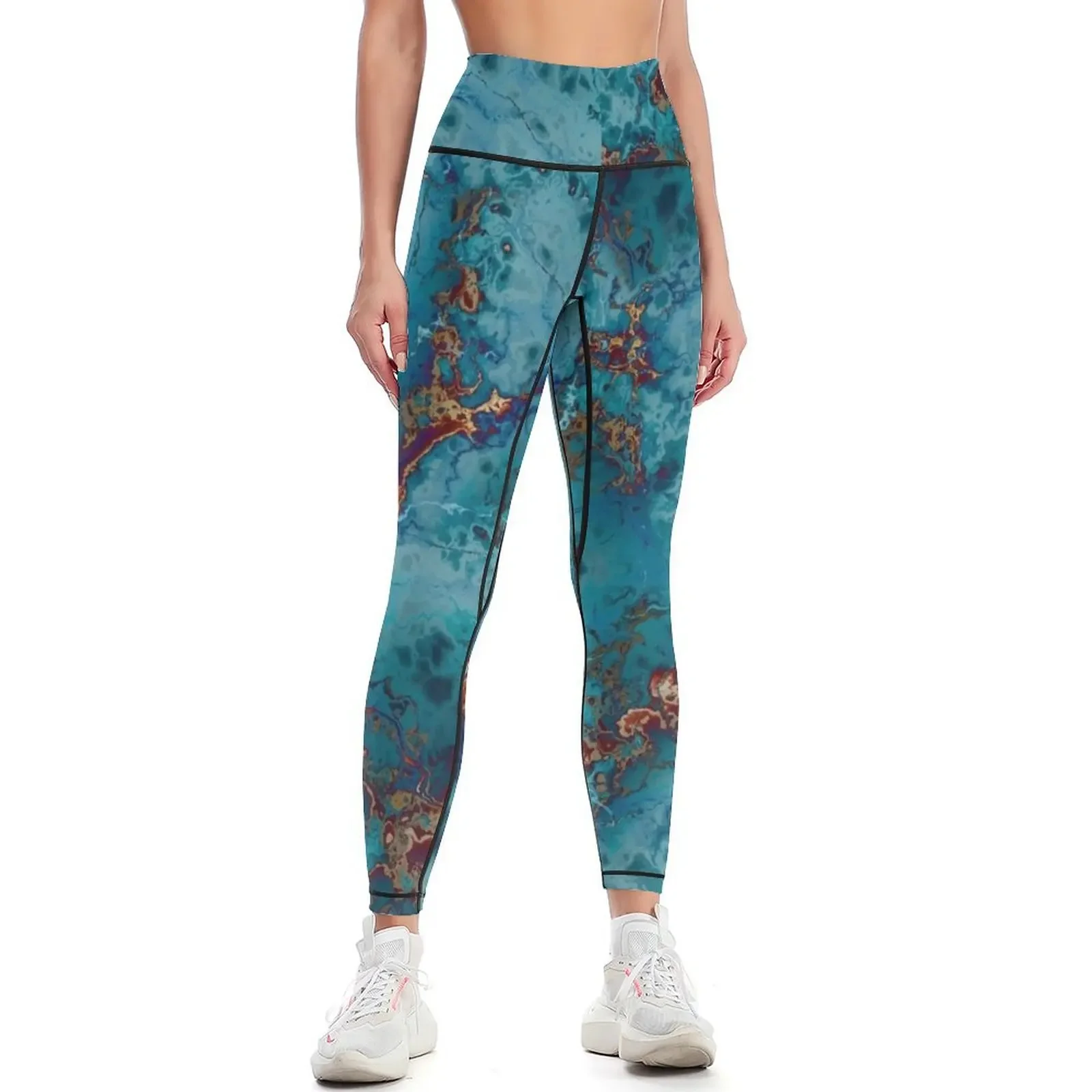 

Blue Fantasy Marble Leggings Fitness clothing Leginsy push up exercise clothing for leggins push up woman Womens Leggings