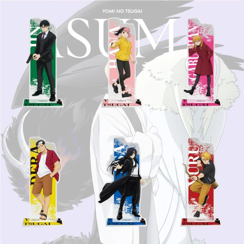 Anime Daemons of the Shadow Realm Acrylic Stand Yuru Asa Model Figure Cosplay Plate Holder Topper Keychain Desk Decor Plate Gift