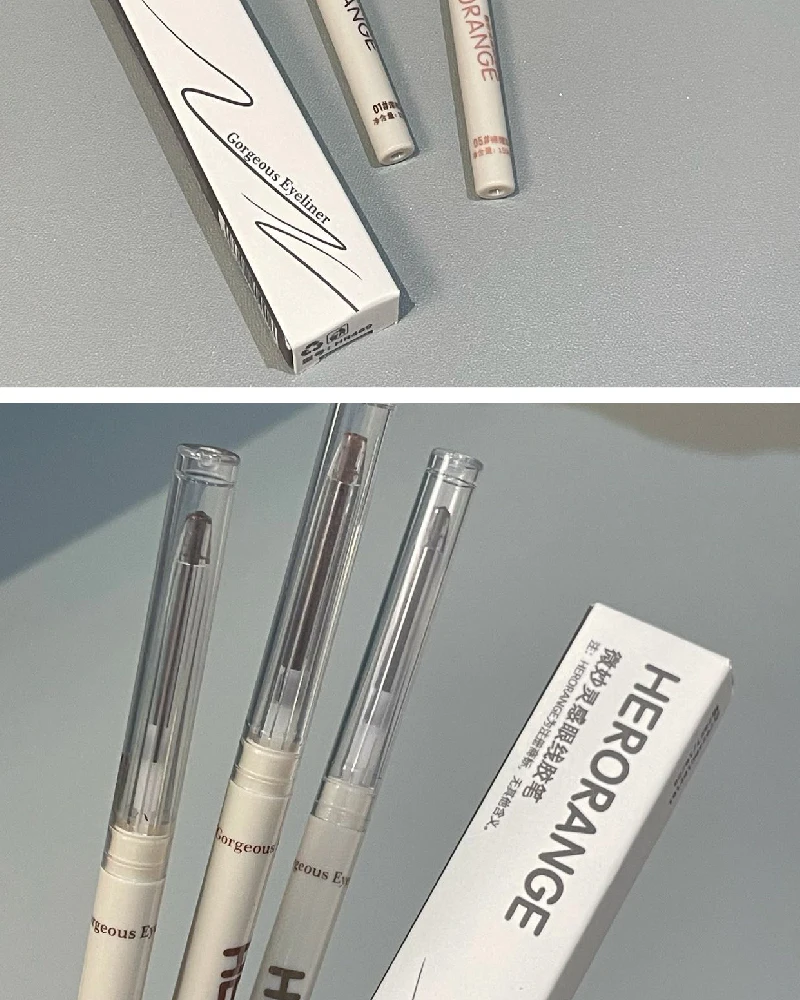Herorange Eyeliner Gel-Stift Wasserfest Verwischungsfrei Langanhaltend 3D Augen-Make-up für Anfänger – Detail 15