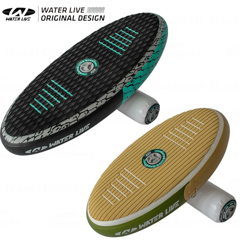 

WATERLIVE Outdoor Land Balance Training Board PVC Water Sports Core Strength Exercise Stand Up Paddle Inflatable Board Surfboard