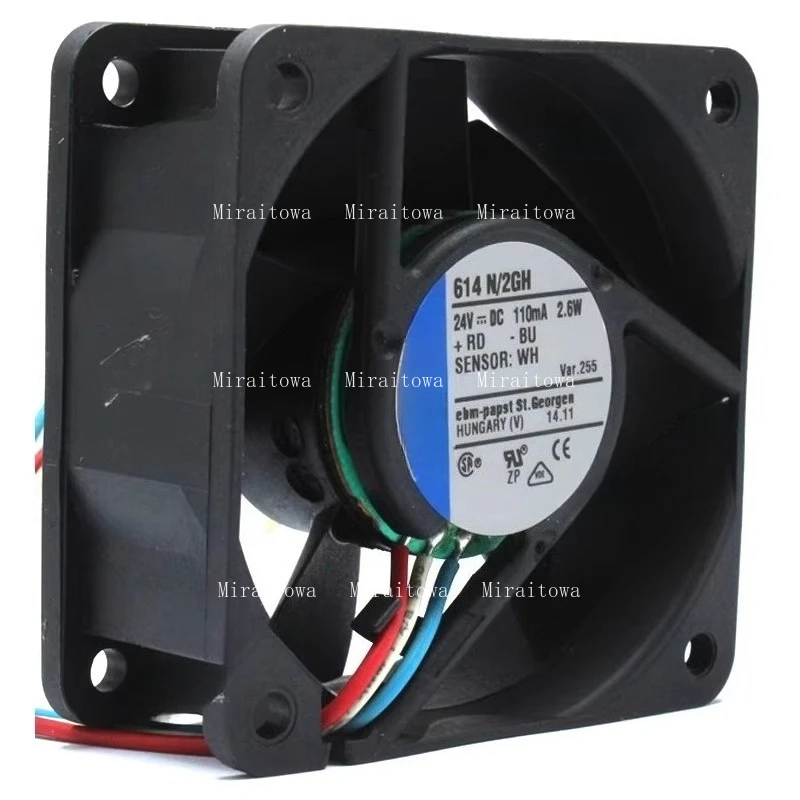ebmpapst-ブランドの新品、ebmpapst-614n-2gh-6025-24v-26w-6cm-センチメートル冷却ファン用