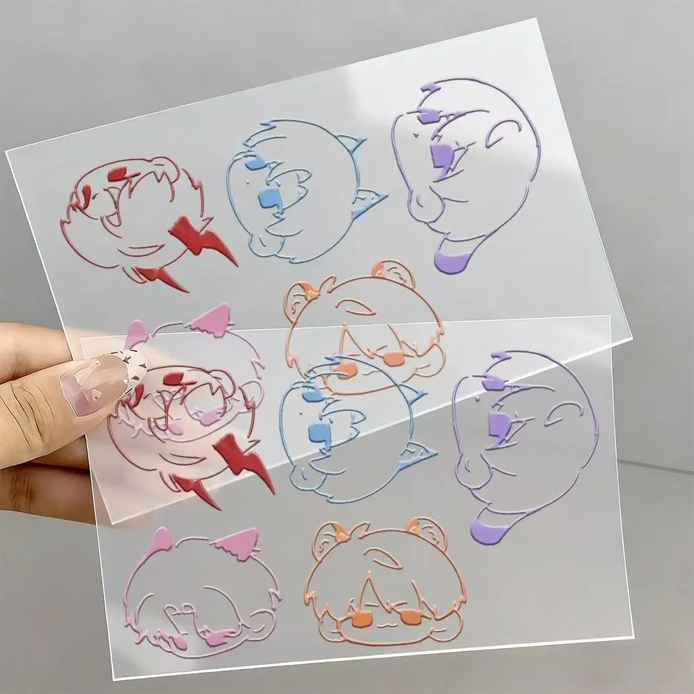 4Pcs/Lot Love and Deepspace Anime Game Merch Stickers Xavier Zayne Rafayel Sylus Caleb Hollow Out Phone iPad Cup Decor
