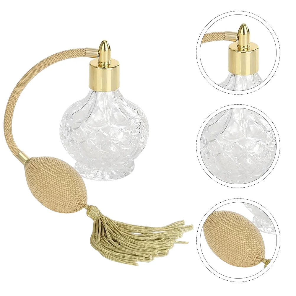 Botella de Perfume de estrella, atomizador Vintage de vidrio recargable, herramienta de maquillaje para mujer, reenvase, nebulización de perfumes