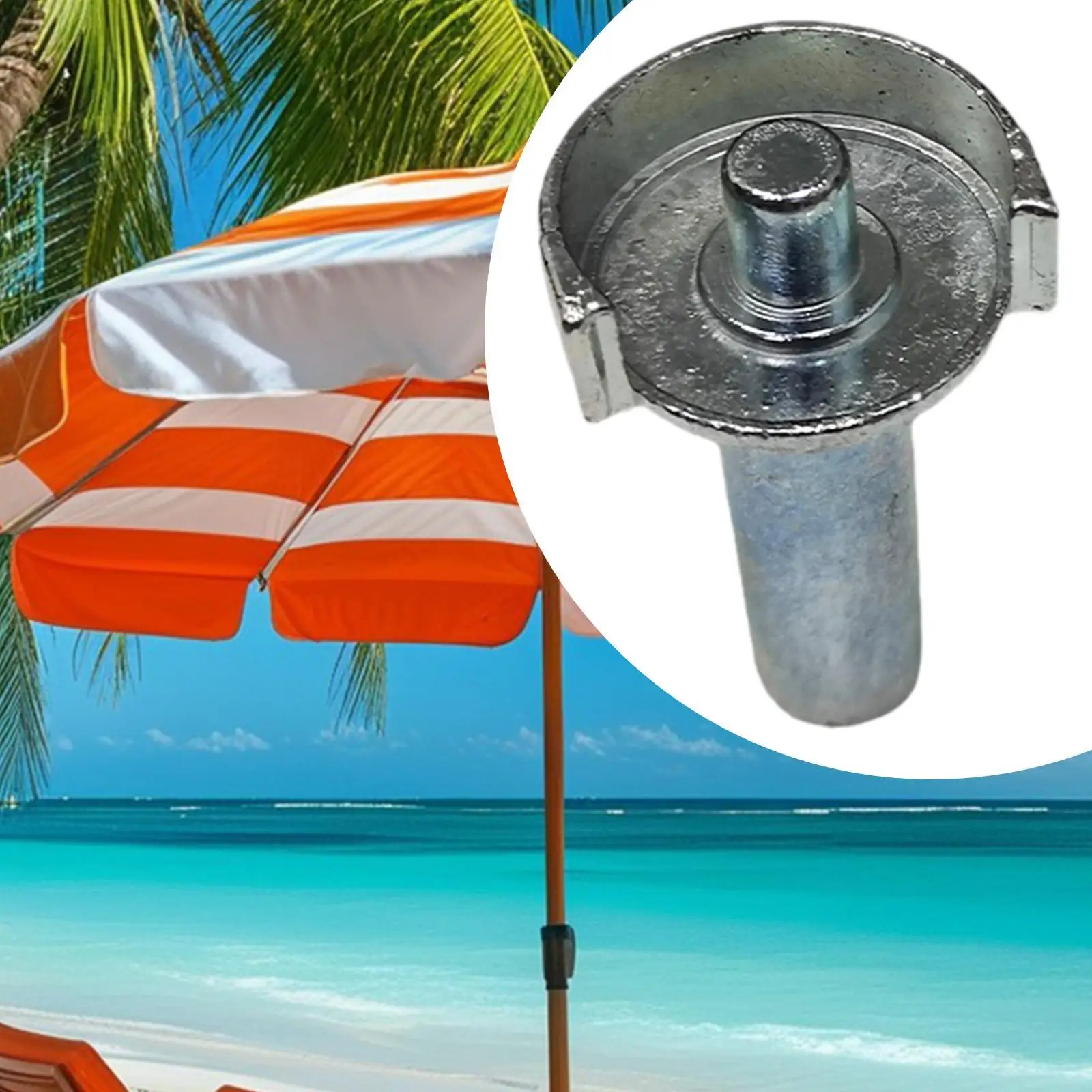 Handrail Spool Bar Patio Umbrella Accessories Replace Umbrella Attachment Parasol Accessories for Deck Picnic Beach Parasol