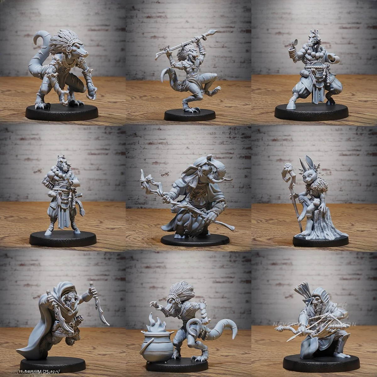 dndアドベンチャーチェスの駒モデル卓上ゲームモンスターハンターギャザラーラビットピープルドラゴンアンダーワールド樹脂製ダイス中国語版