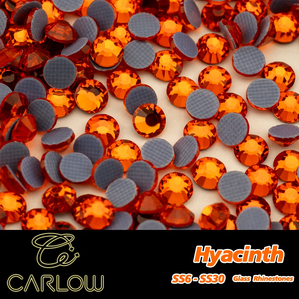 CARLOW Hyacinth SS4-SS30 Hot-Fix Rhinestones High Quality Glass Crystal Flatback Strass Stones Hotfix-011