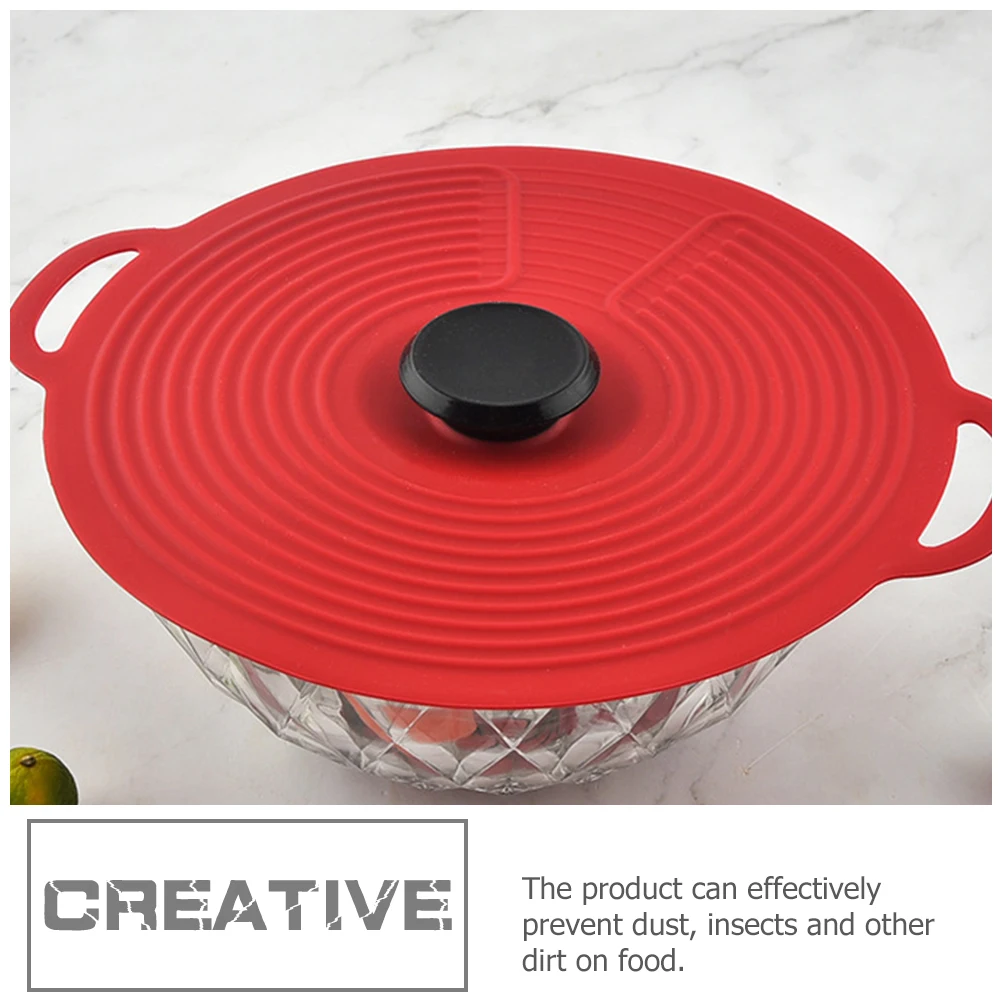 Leak-Proof Silicone Lid Reusable Universal Daily Use Kitchen Accessory Multi-Function Household Seal Bowl Lid Food Container