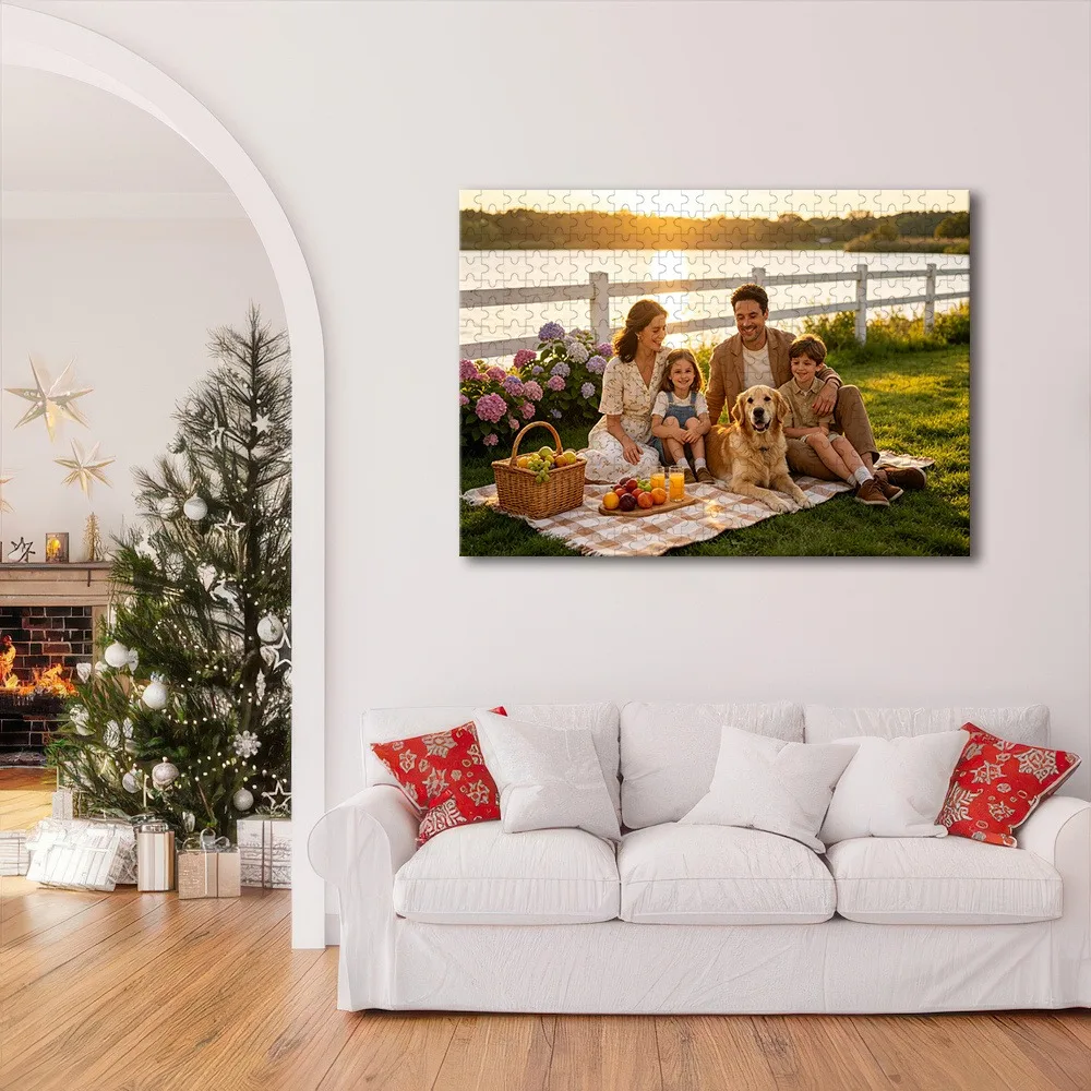 35/300/500/1000pcs Personalized Custom Photo Puzzle Couple Photos Creative Commemorative Gift Families Games