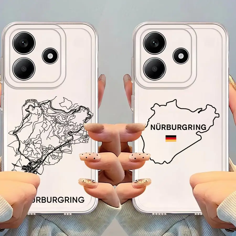 الفاخرة نوربورغرينغ الرياضة سباق كول لينة غطاء الهاتف الحال بالنسبة ل Xiaomi Redmi ملاحظة 11 13C 14 برو زائد 13 10S 14C A4 12 11S 9 9S